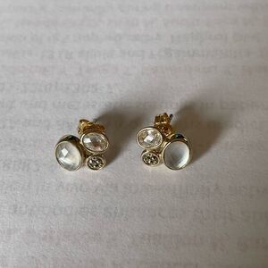 Judith Jack Neutral-Tone Cluster 925 Sterling Silver Stud Earrings